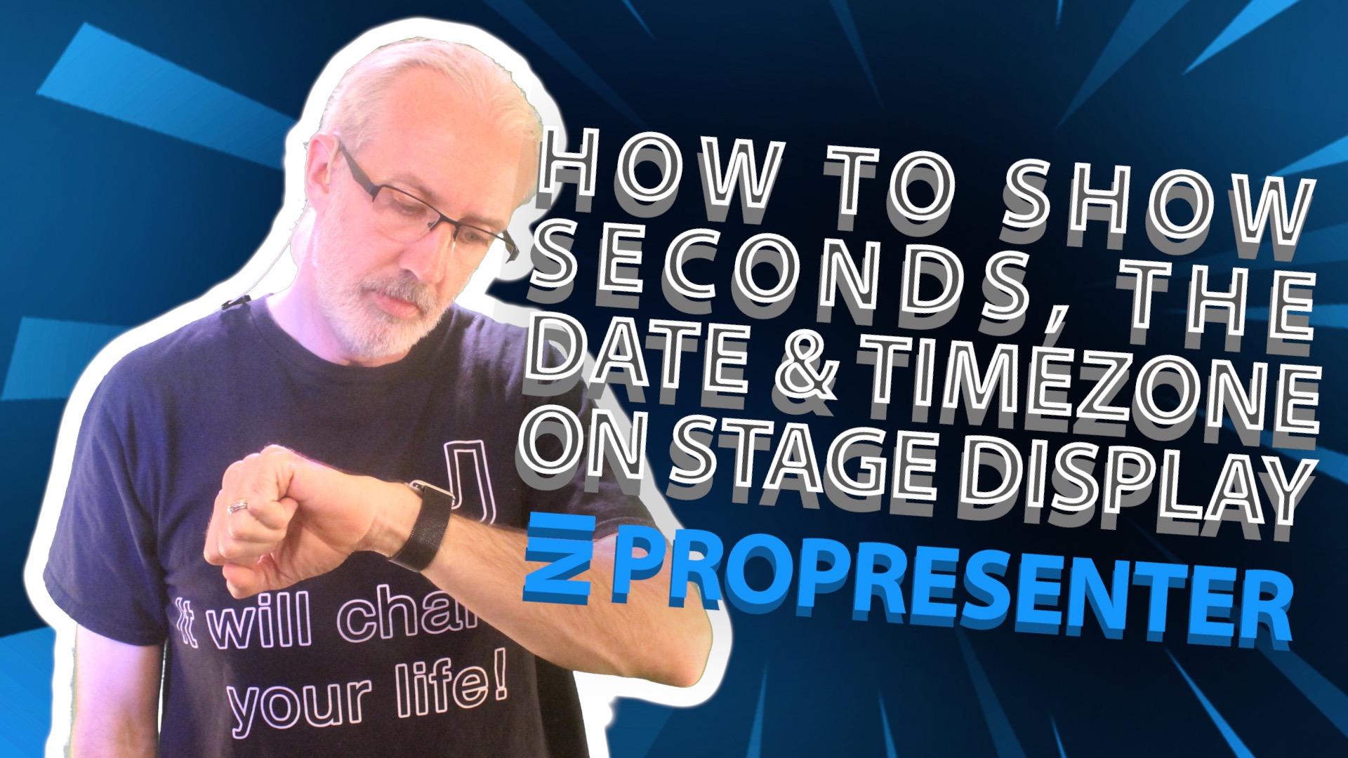 Propresenter 6 tutorial how to format the stage display clock to add 