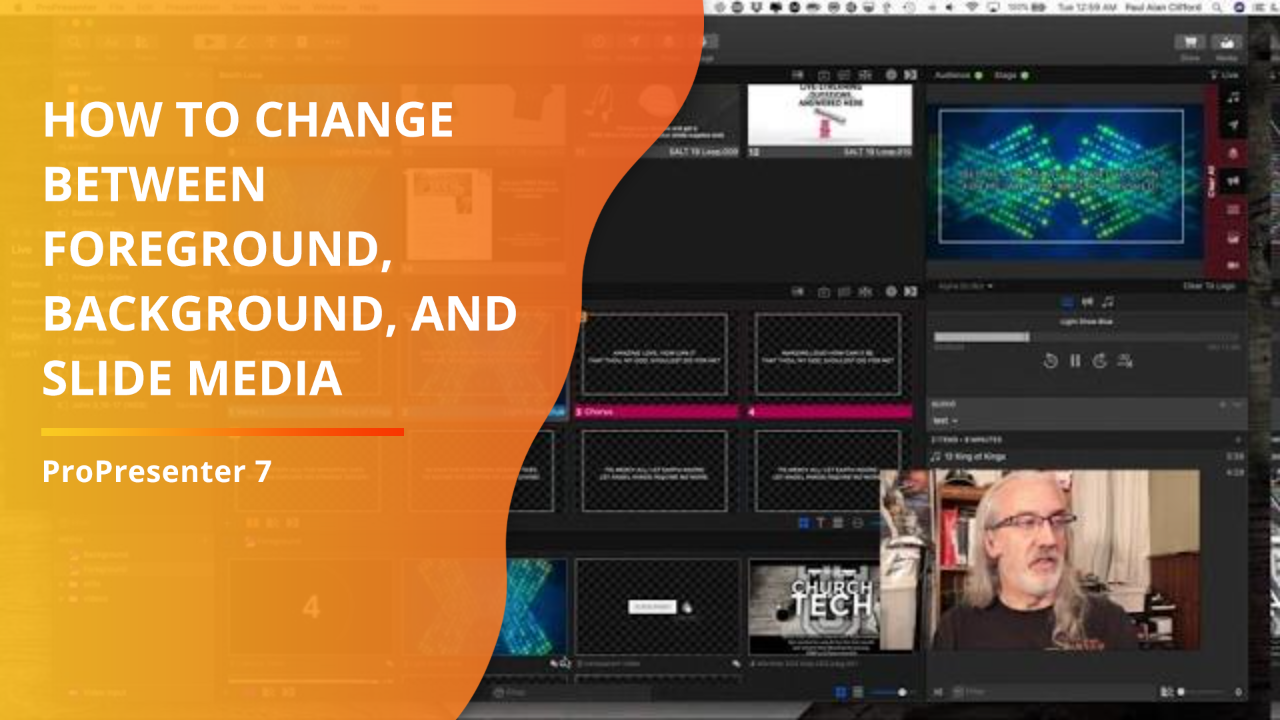 ProPresenter 7 Tutorial How to change the layer or behavior of a media
